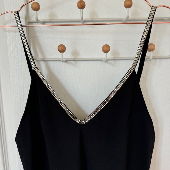 ba&sh Black Dress with Silver Accents - Picture 3 of 5